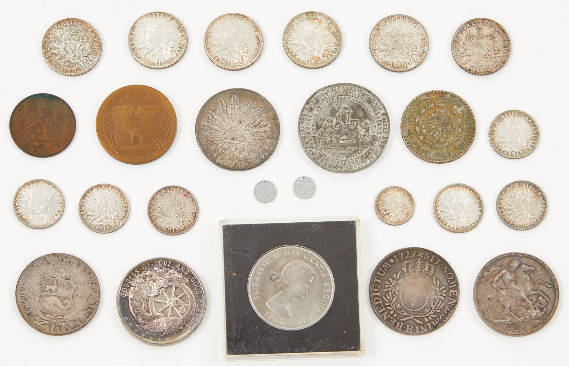 Group of International Coins and Medals - Bild 2 aus 2