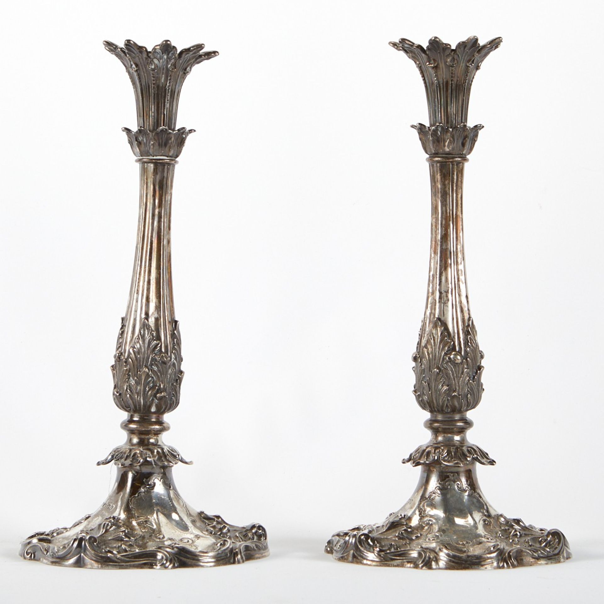 Pr: Martin, Hall & Co. Silver Candlesticks - Bild 4 aus 11