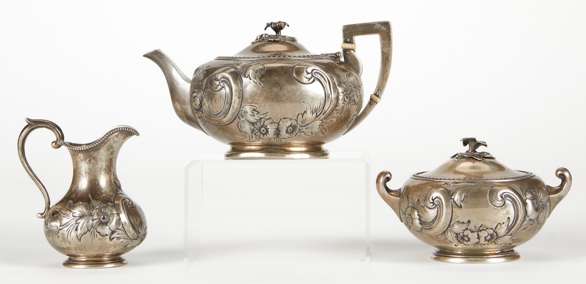 Early Tiffany Sterling Tea Set ca. 1853 - Bild 2 aus 11