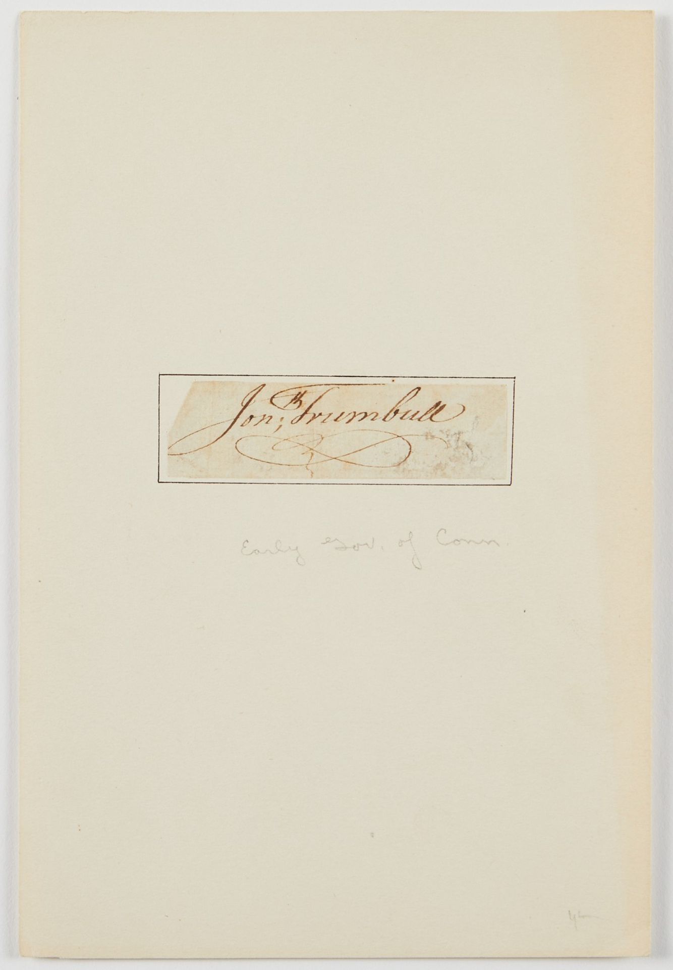 Jonathan Trumbull Autograph w/ Letter Stamps - Image 10 of 12