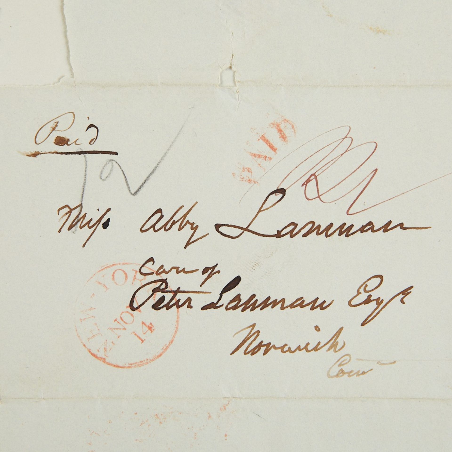 Jonathan Trumbull Autograph w/ Letter Stamps - Image 6 of 12