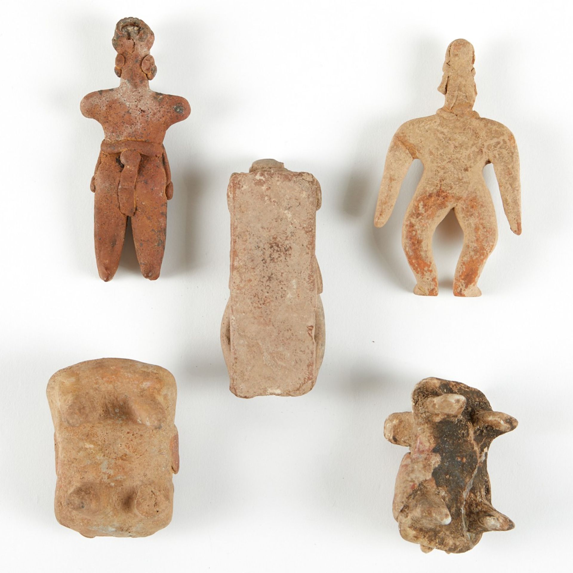 Grp: 5 Small Calima Ceramic Fertility Figures - Image 2 of 9