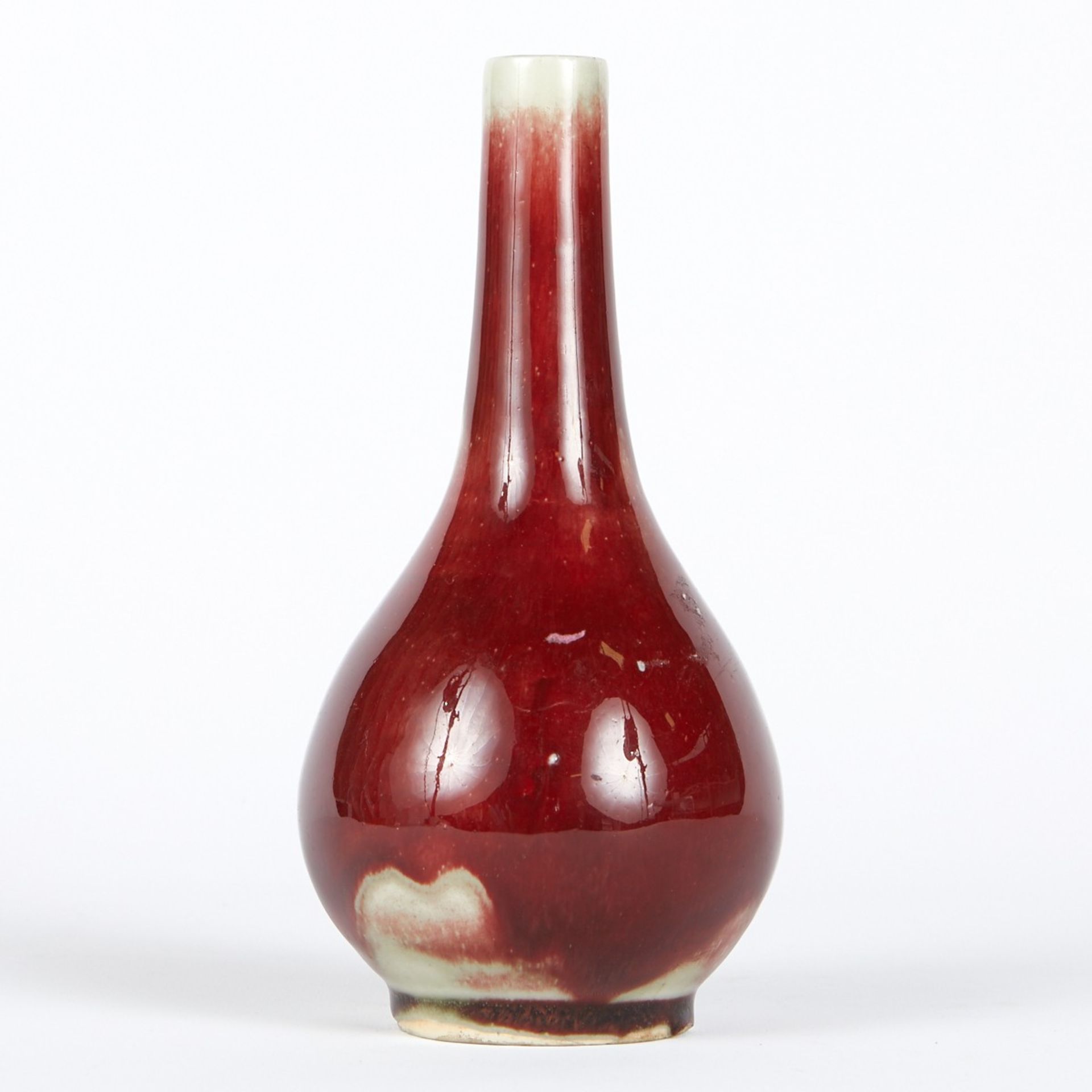 Chinese Flambe Bottle Vase - Bild 2 aus 6