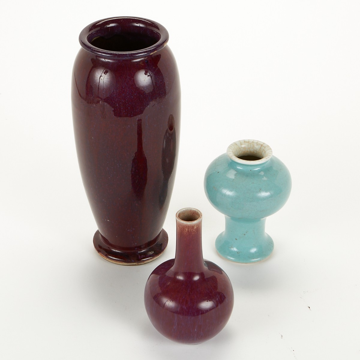 Grp: 3 Chinese Porcelain Vases