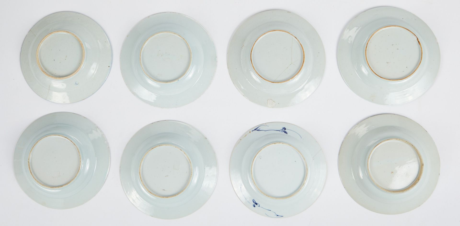 Grp: 8 Chinese Porcelain Plates 18th/19th c. - Image 2 of 6