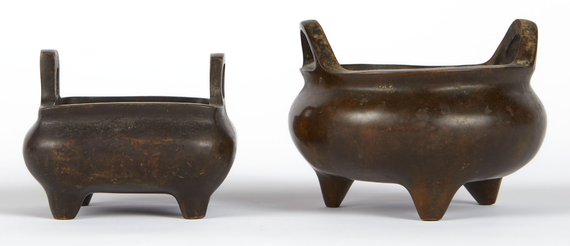 Grp: 2 Chinese Bronze Censers - Image 4 of 8