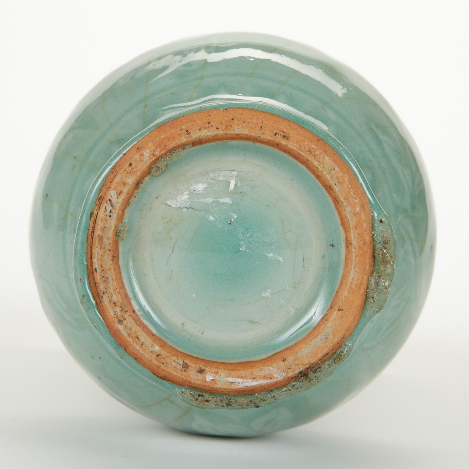 Chinese Ming Celadon Vase w/ Incised Decoration - Image 6 of 6