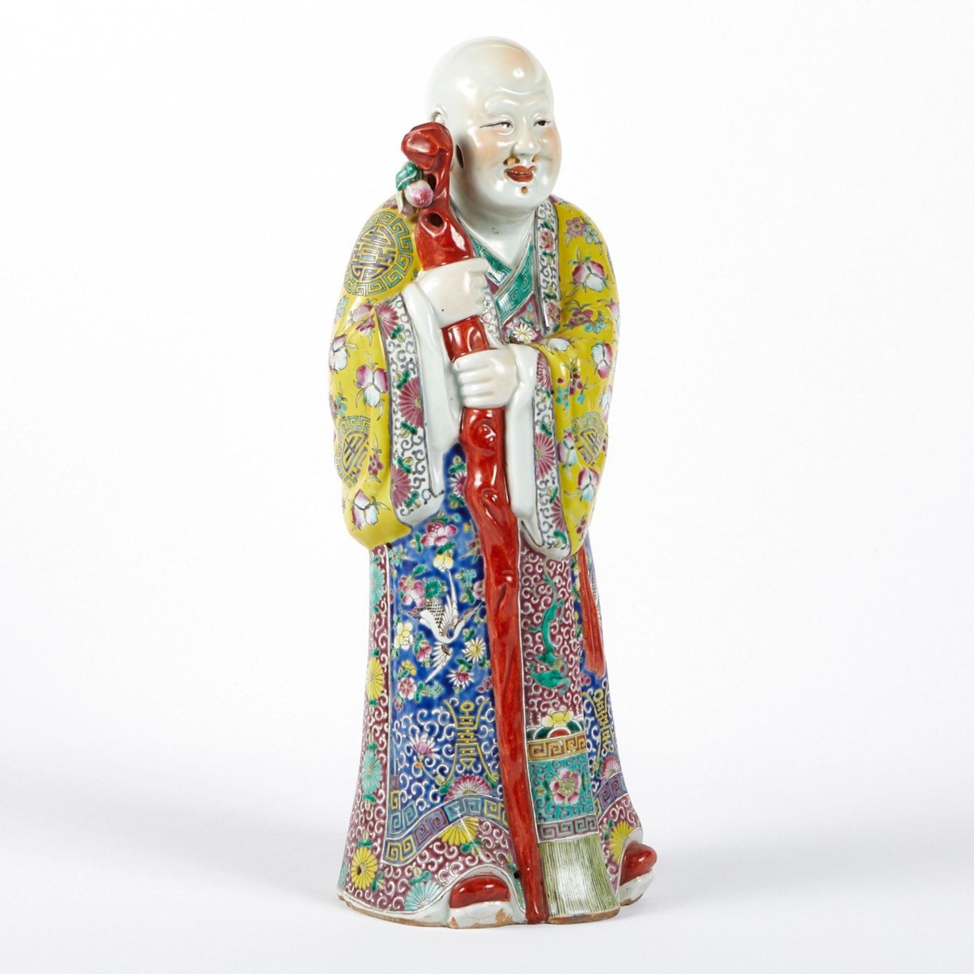 Chinese Porcelain Immortal w/ Staff