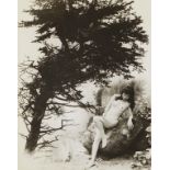 Chin San Long Photograph Nude with Tree Signed