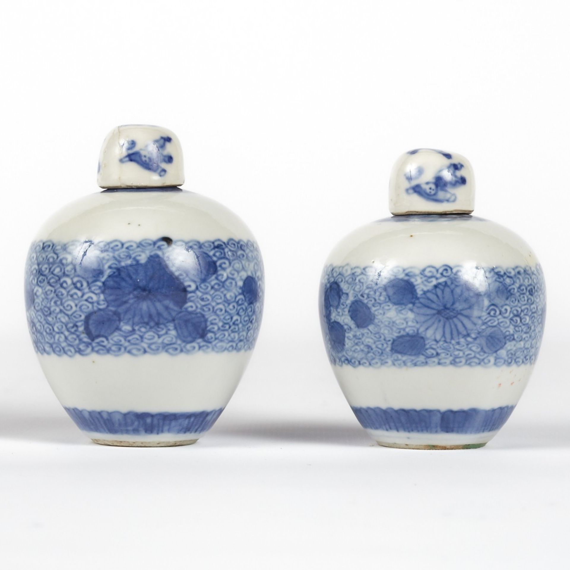 Pr: Small Chinese Blue and White Ginger Jars - Image 2 of 9