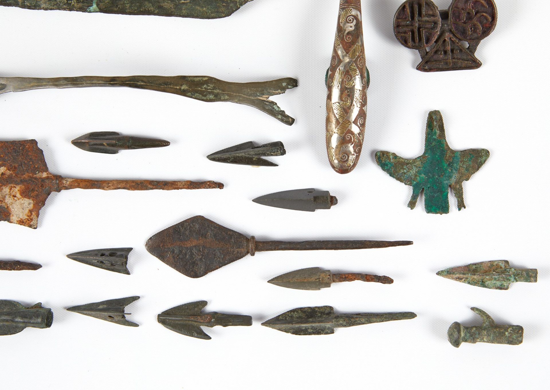 Large Group of Archaic Chinese Bronze Pieces - Image 4 of 5