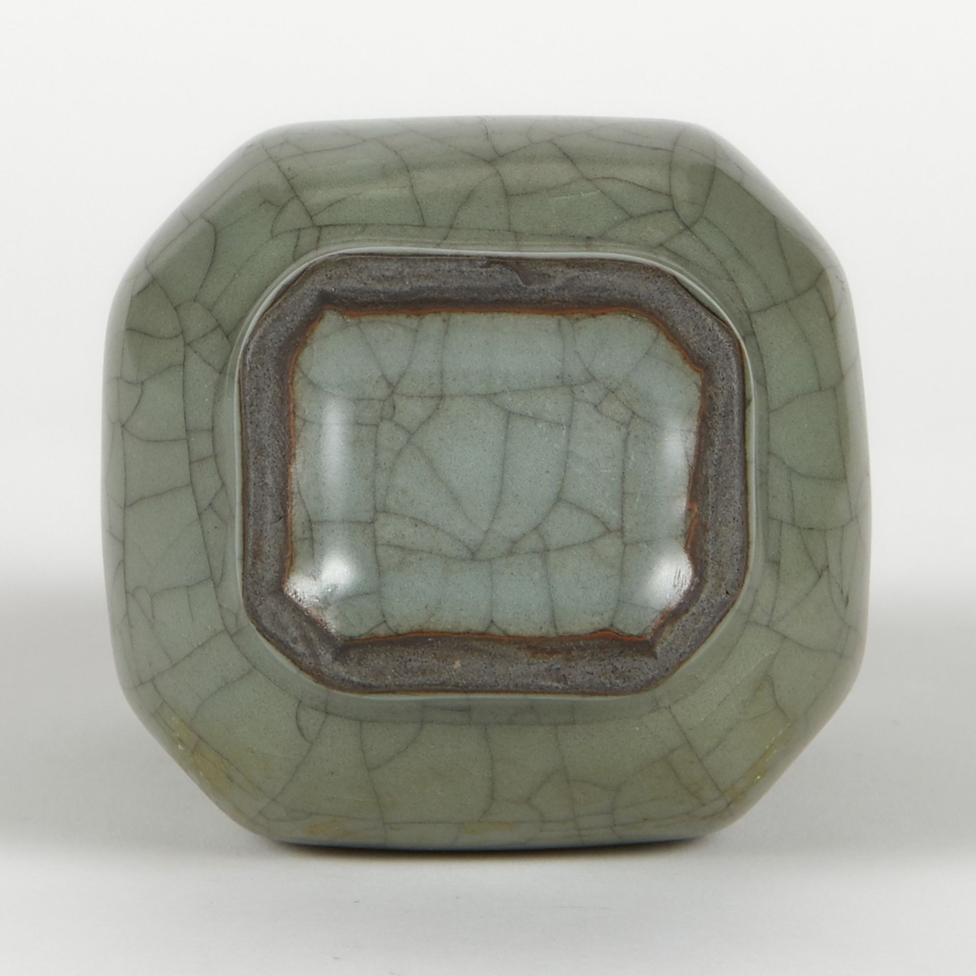 Chinese High Fired Ceramic Crackle Hu Vase - Image 6 of 7