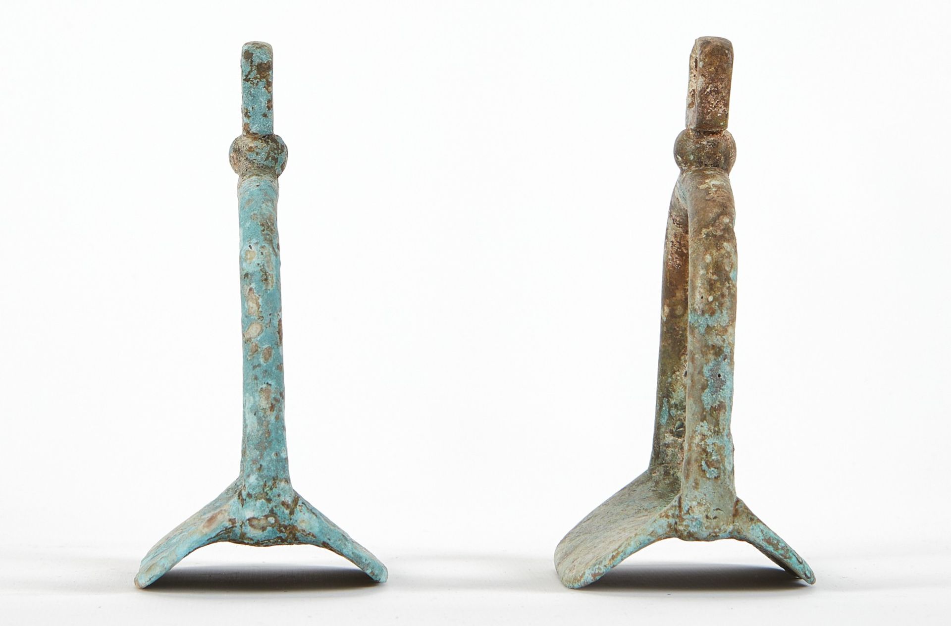 Pr Early Chinese Bronze Stirrups - Image 5 of 6