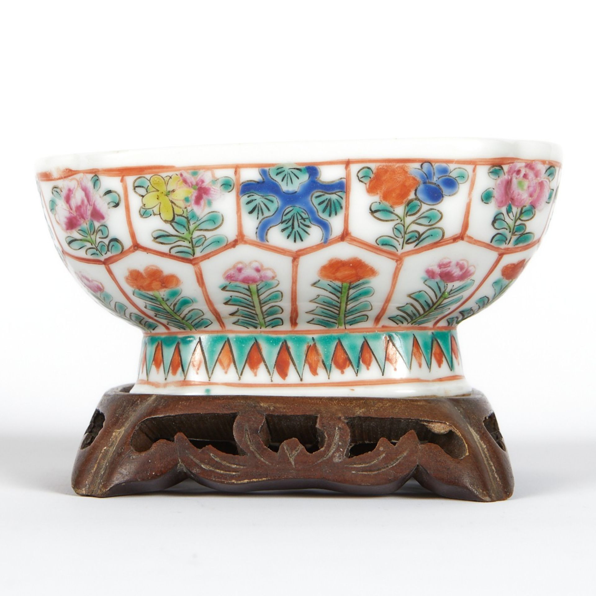 Grp: 3 Guangxu Yellow Square Cups and Footed Cup - Bild 11 aus 16