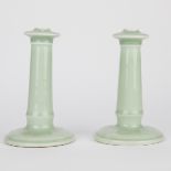 Pair of Nabeshima Porcelain Candlesticks