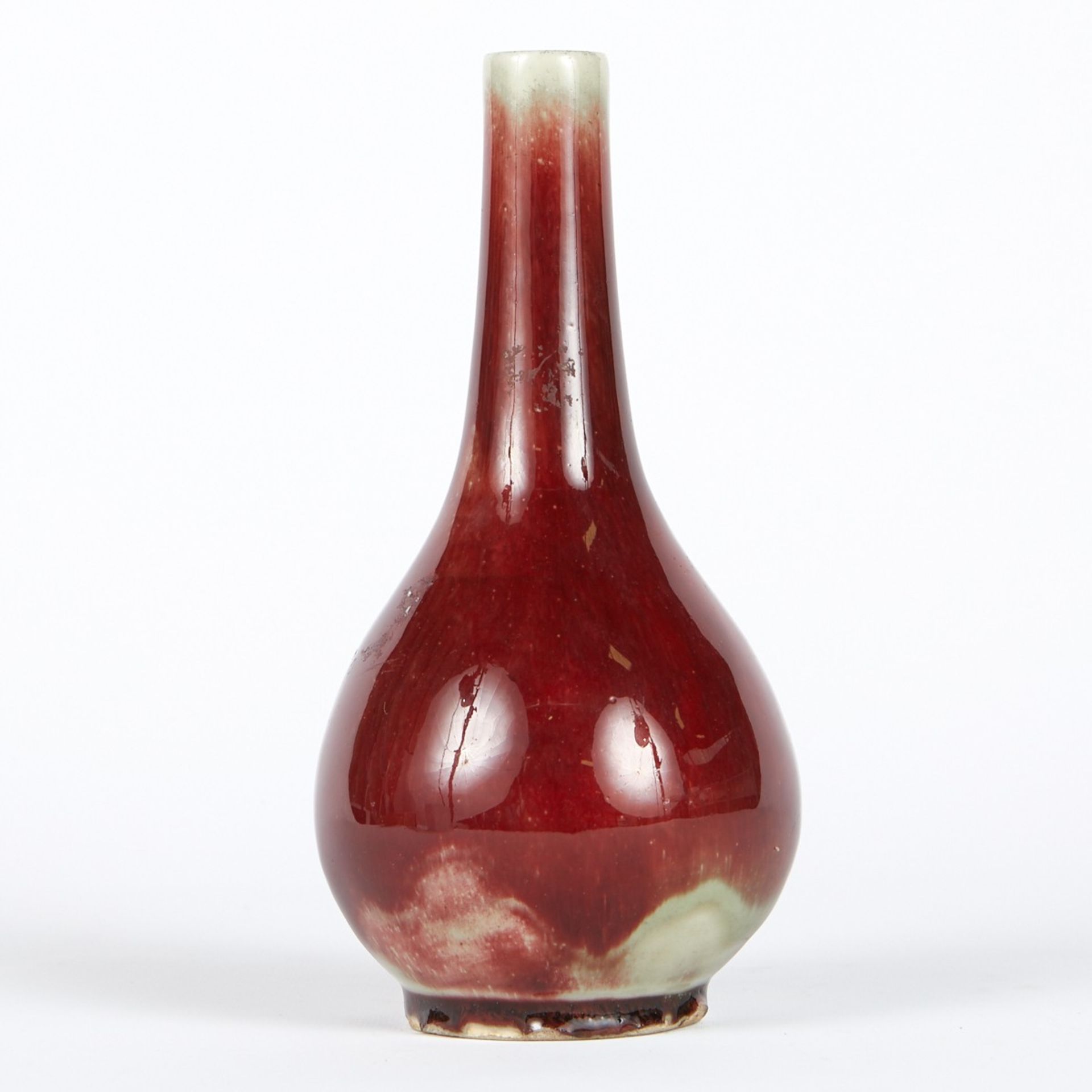 Chinese Flambe Bottle Vase - Bild 3 aus 6
