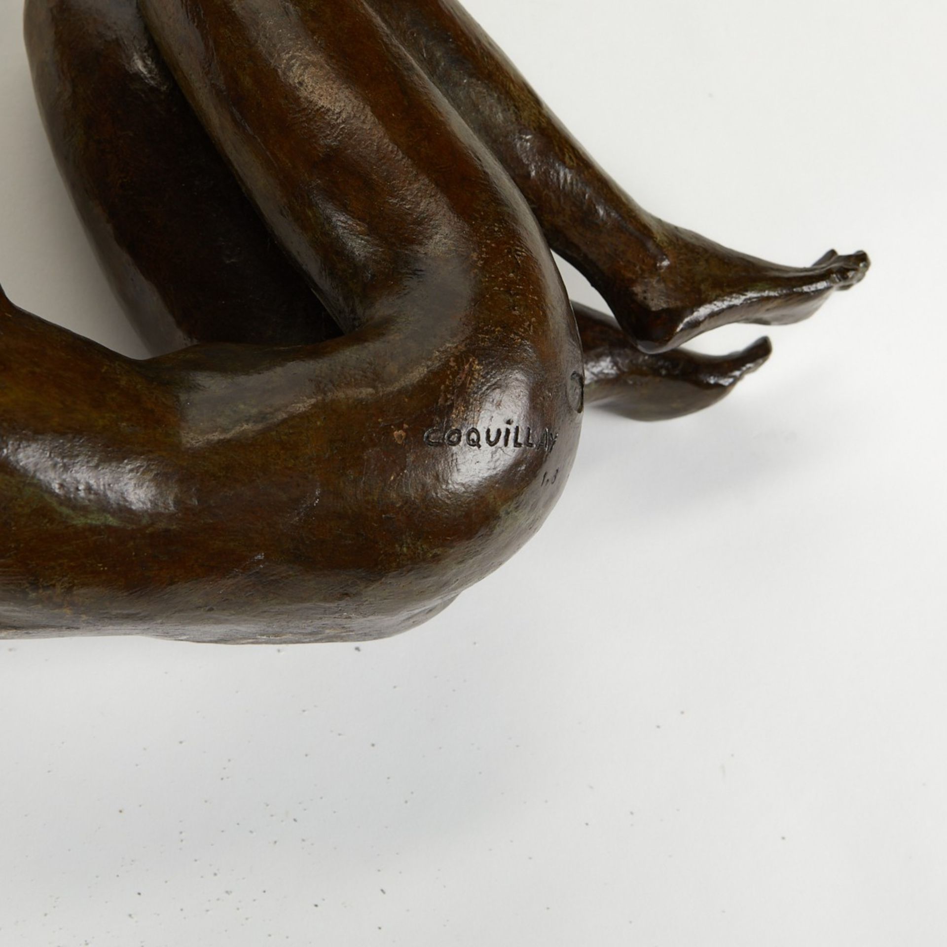 Jacques Coquillay Nude Bronze Sculpture - Bild 7 aus 9
