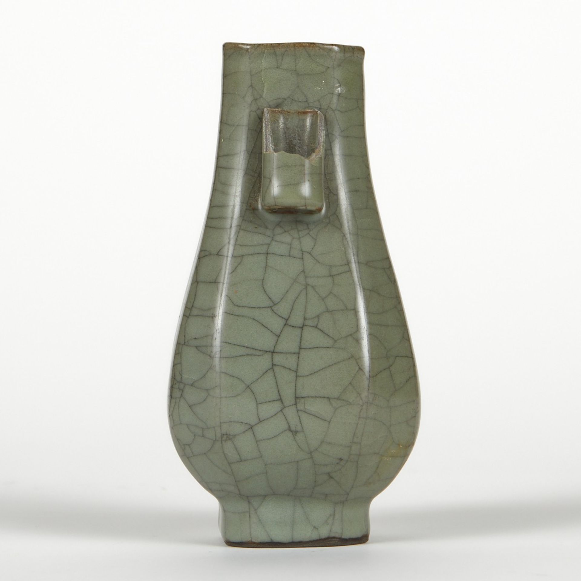 Chinese High Fired Ceramic Crackle Hu Vase - Image 5 of 7