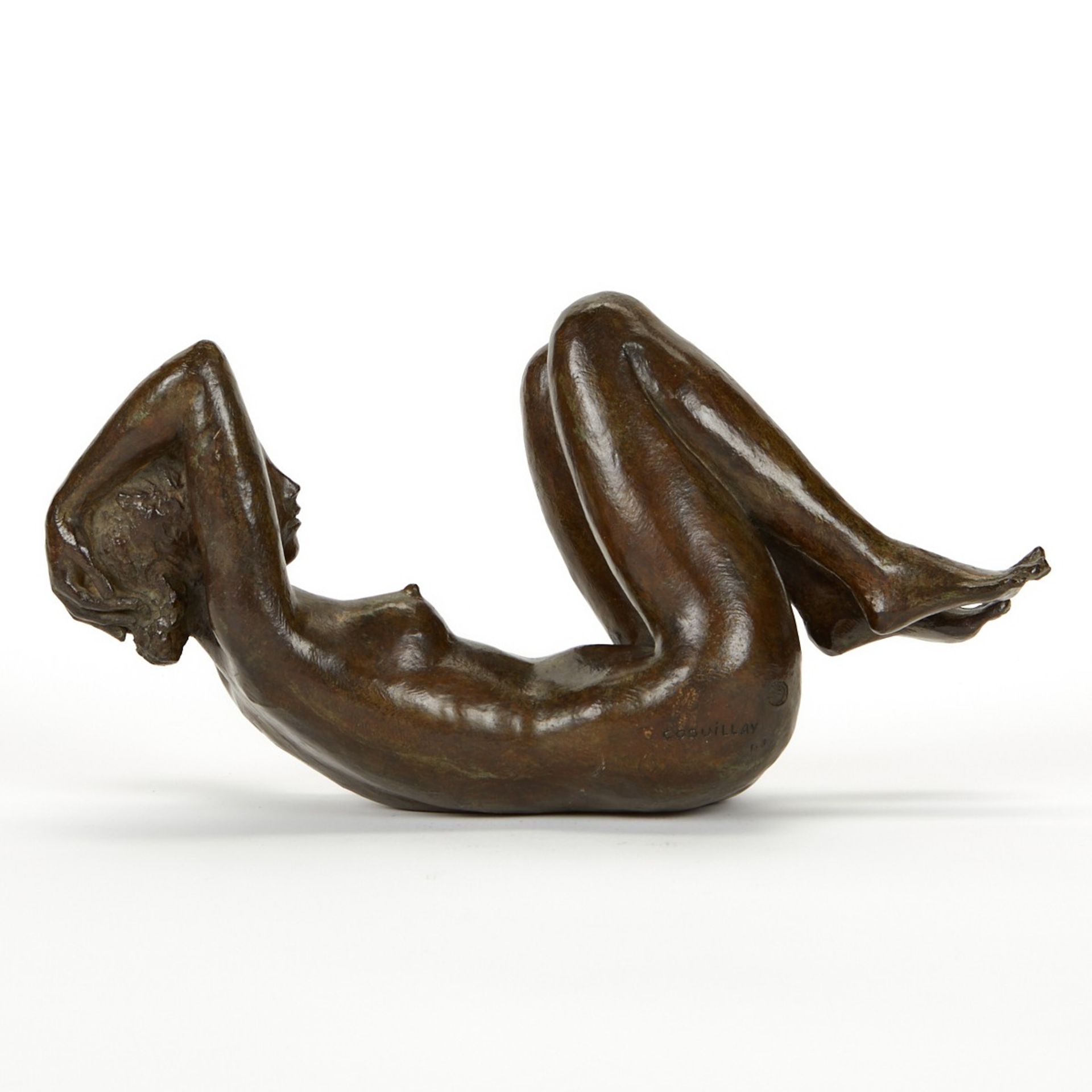 Jacques Coquillay Nude Bronze Sculpture - Bild 3 aus 9