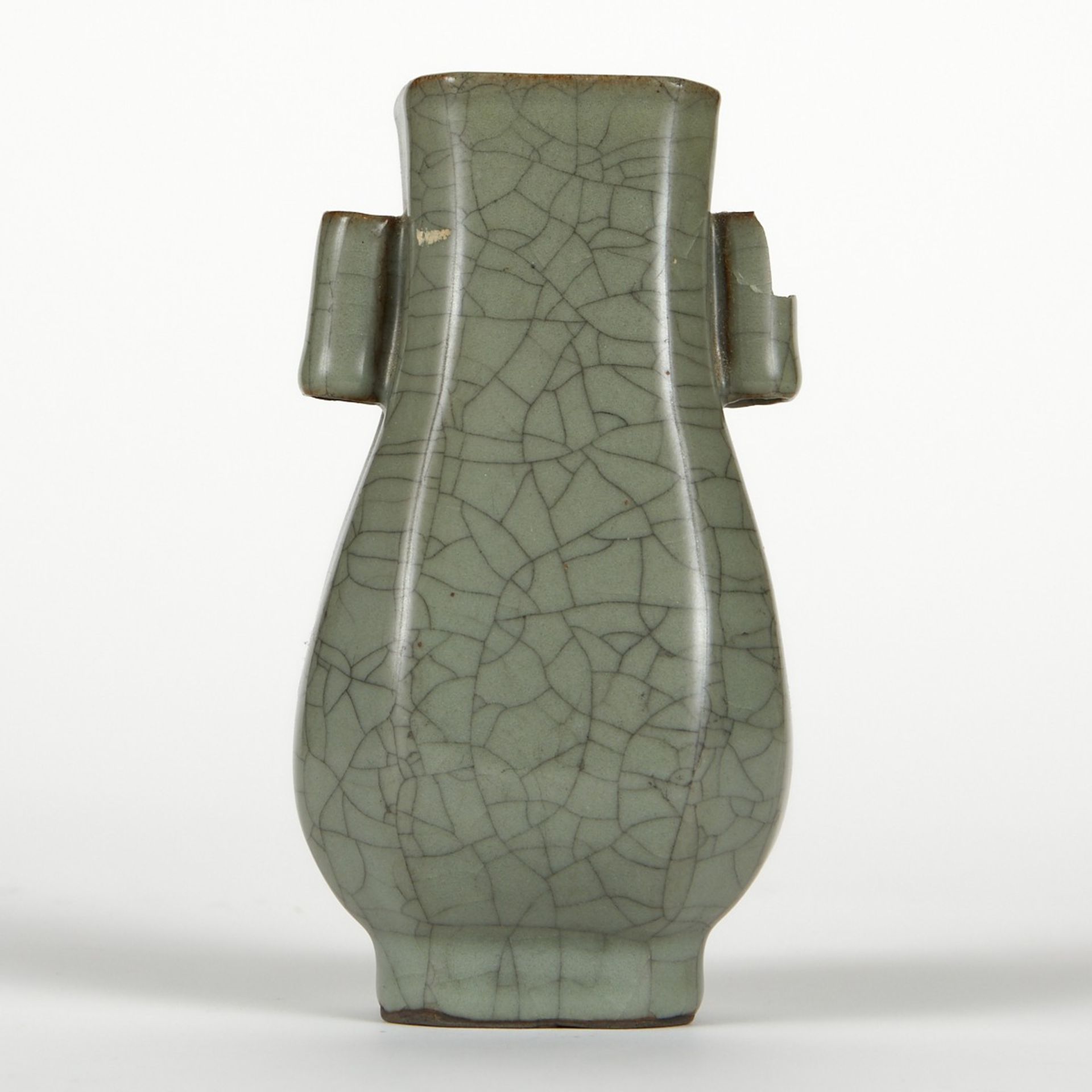 Chinese High Fired Ceramic Crackle Hu Vase - Image 4 of 7