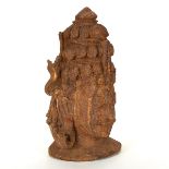 Carved Sandstone Buddha Head