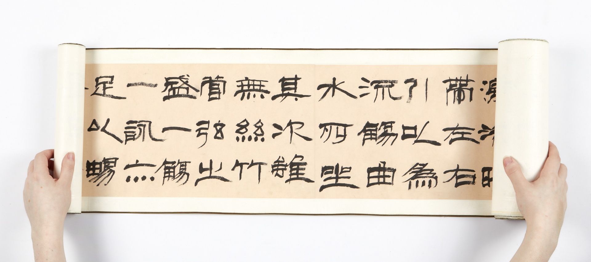 20th c. Chinese Calligraphy Hand Scroll - Image 6 of 9