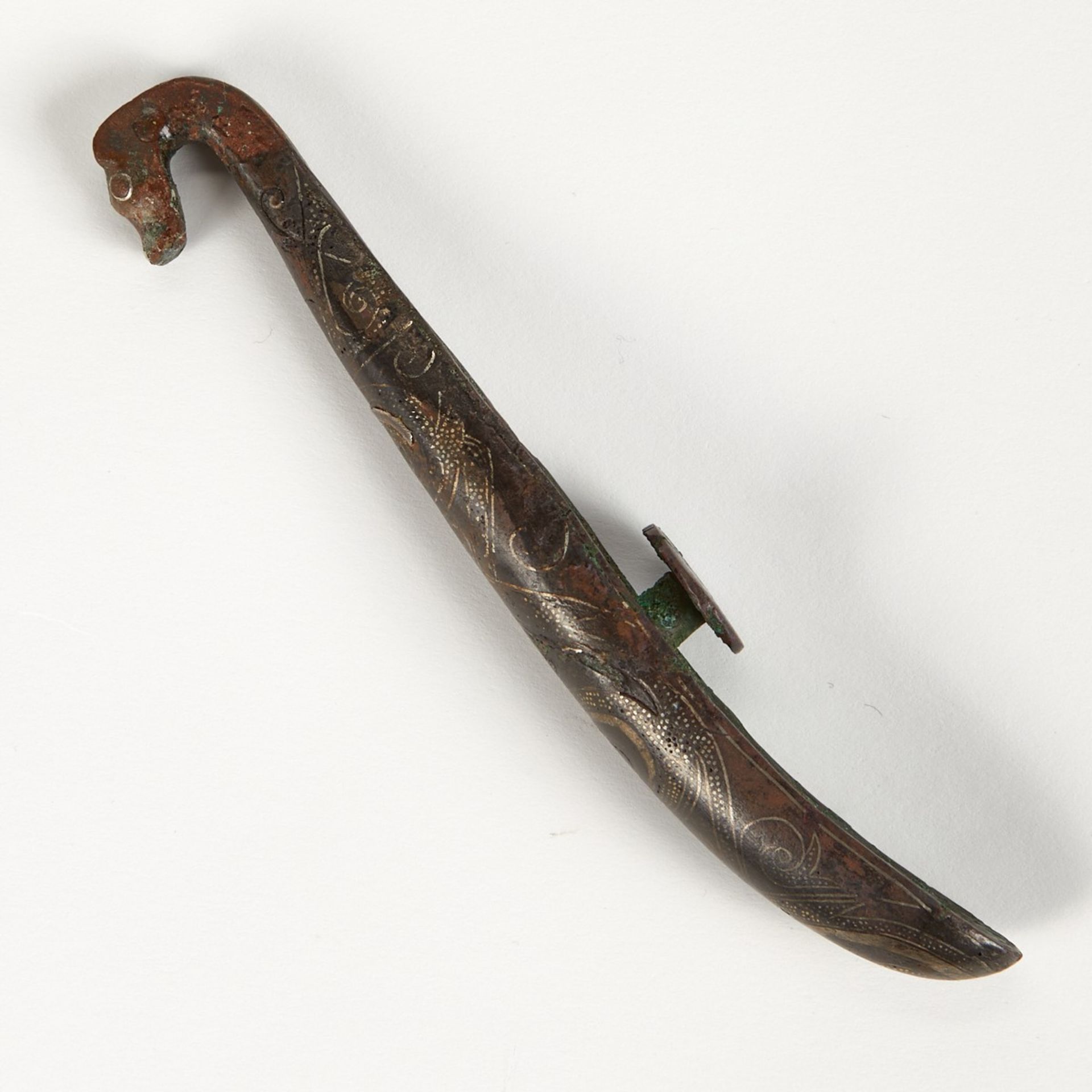 Early Chinese Bronze Belt Hook - Image 6 of 6