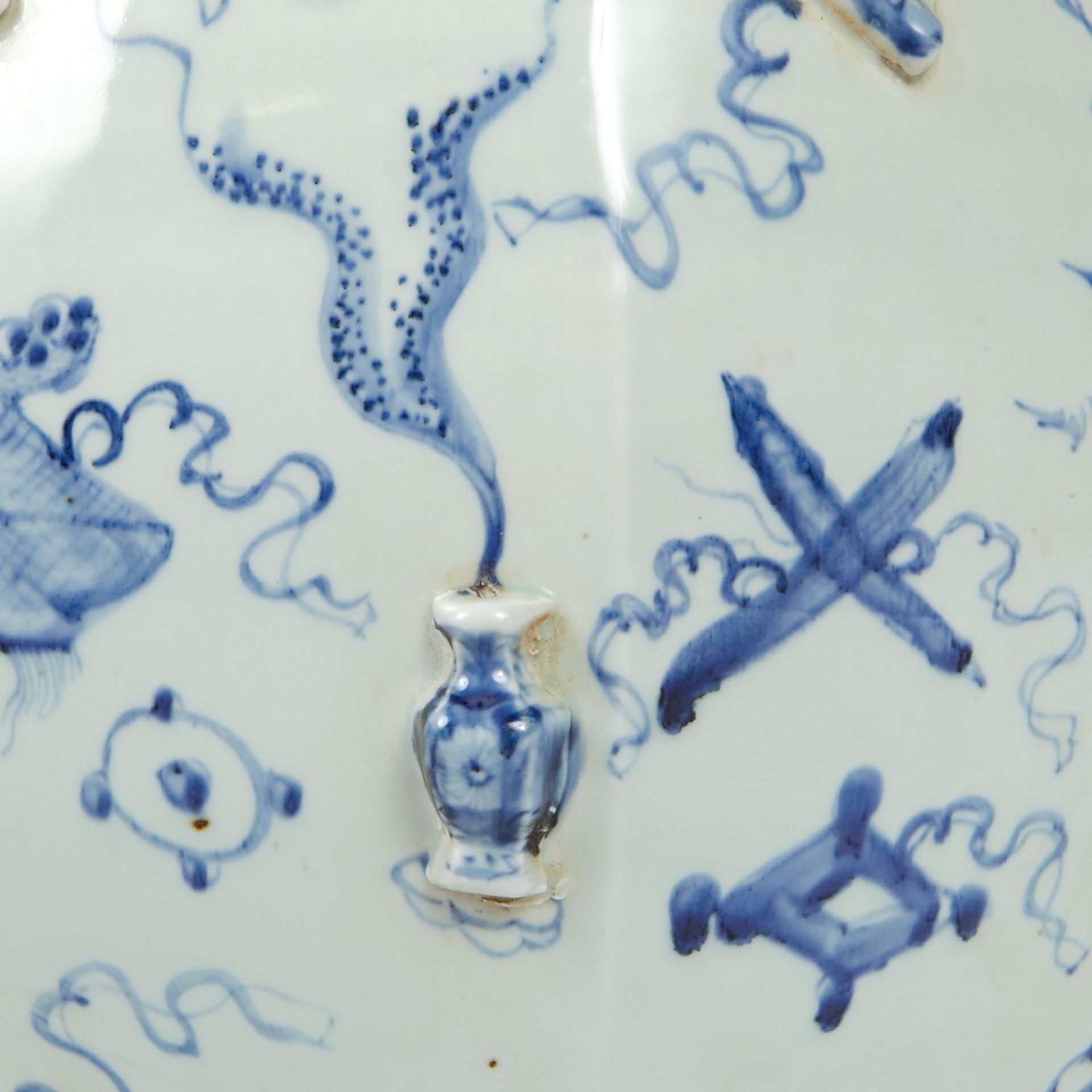 Chinese Porcelain Relief Decorated Planter - Image 8 of 9