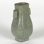 Chinese High Fired Ceramic Crackle Hu Vase