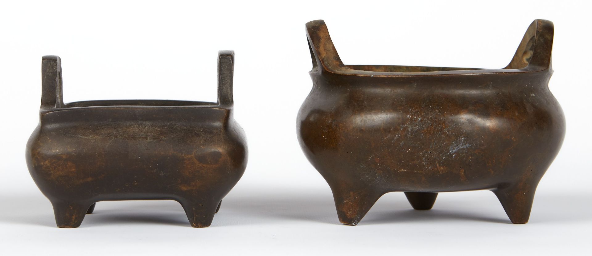 Grp: 2 Chinese Bronze Censers - Image 2 of 8