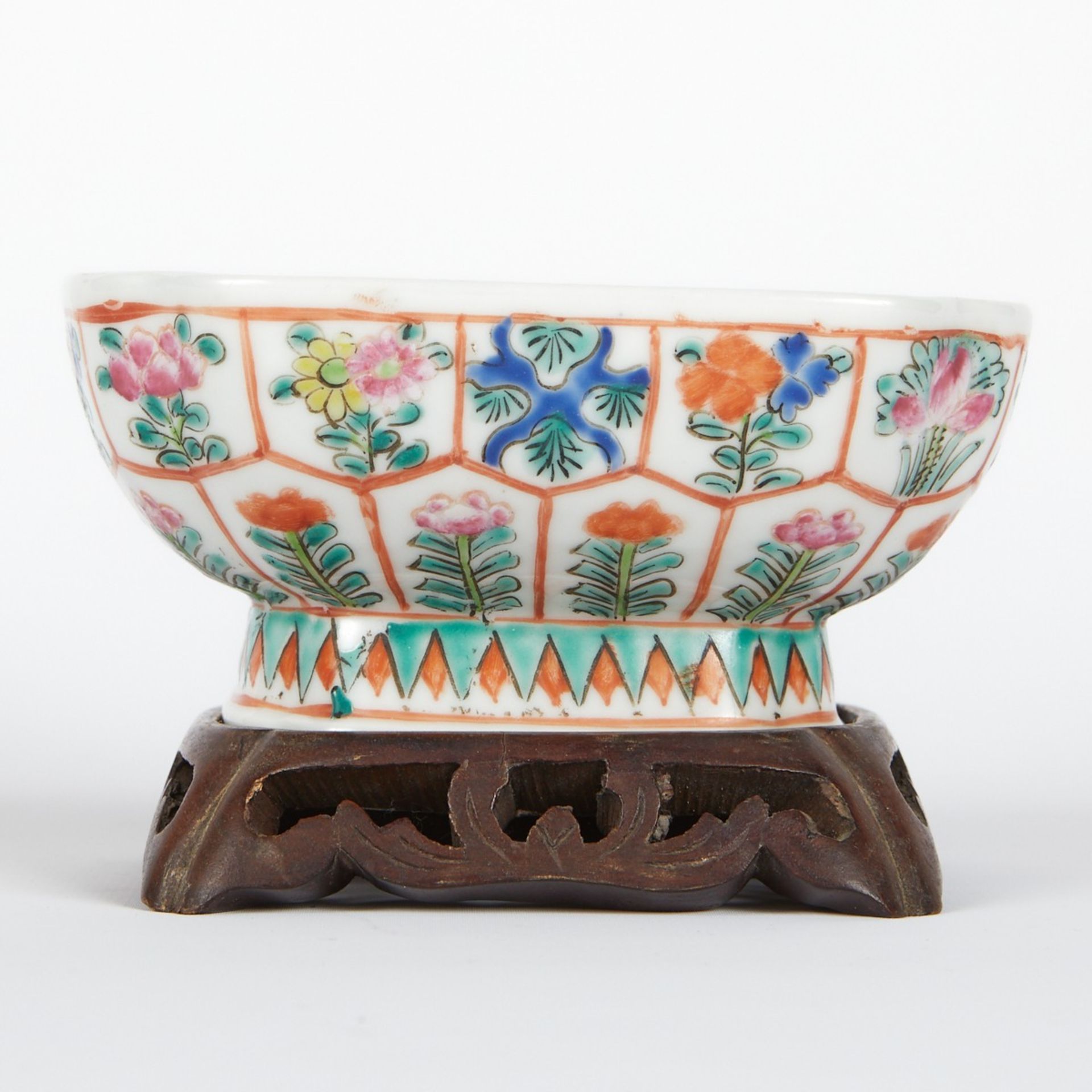 Grp: 3 Guangxu Yellow Square Cups and Footed Cup - Bild 9 aus 16