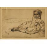 Whistler Etching "Bibi Valentin" 1859