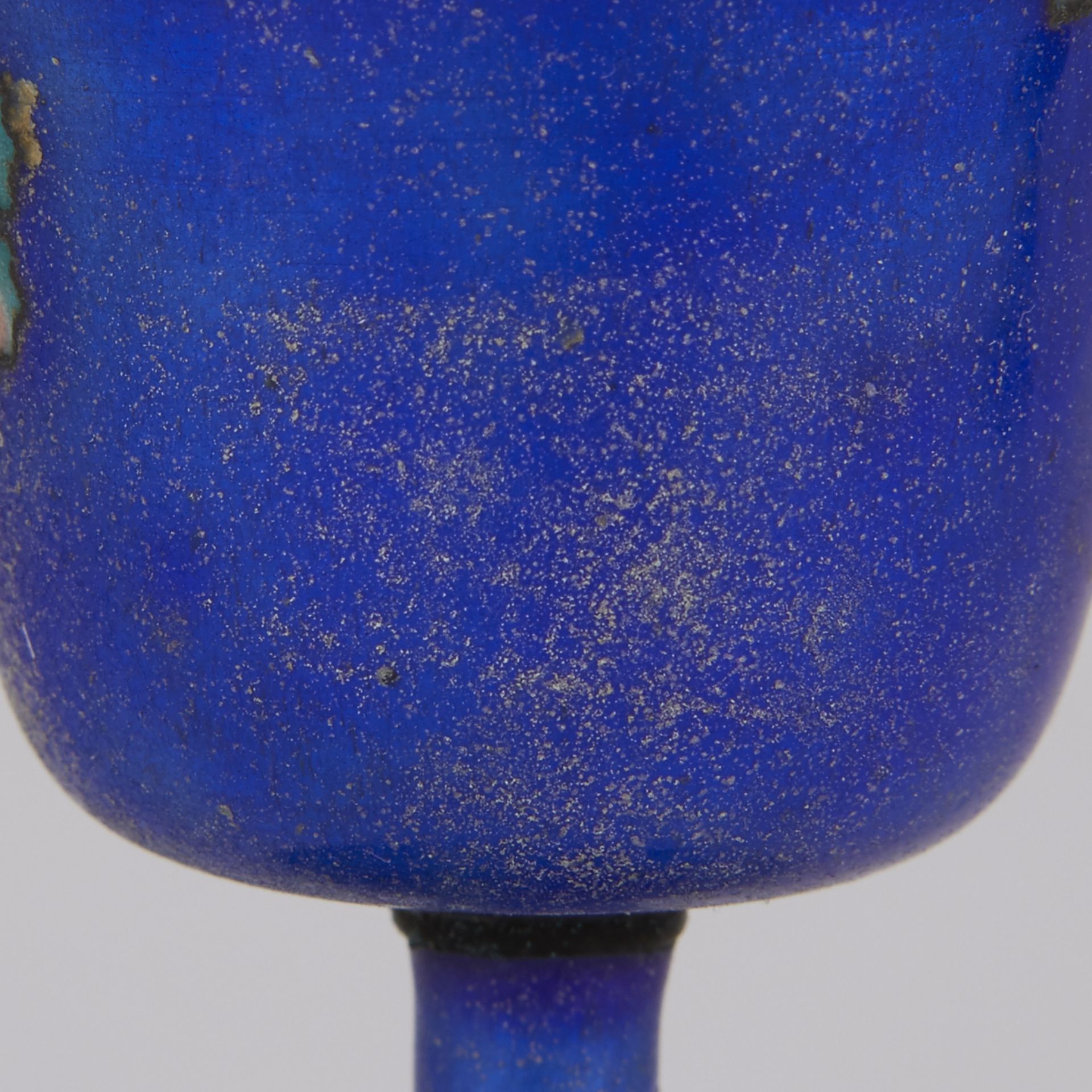 Grp: 7 Chinese Silver Enamel Cups & 2 Vases - Bild 7 aus 14