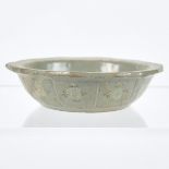 Korean Inlaid Celadon Bowl Joseon Dynasty