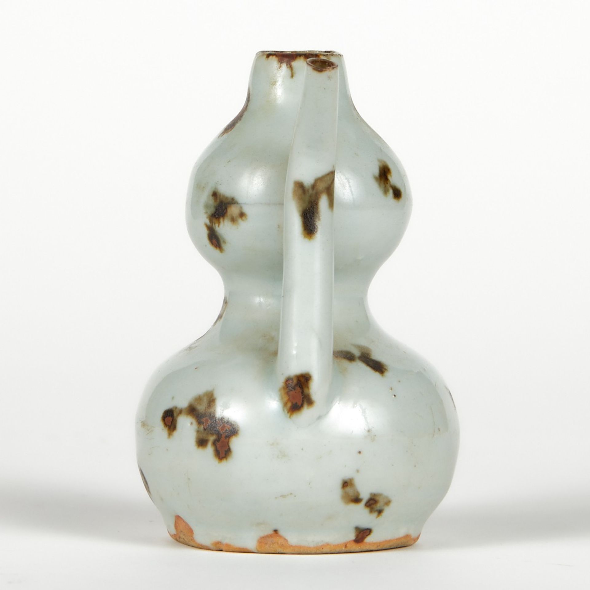 Chinese Song Dynasty Double Gourd Ewer w/ Splashed Glaze - Image 3 of 7