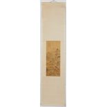 Chinese Hanging Scroll Landscape Painting on Silk