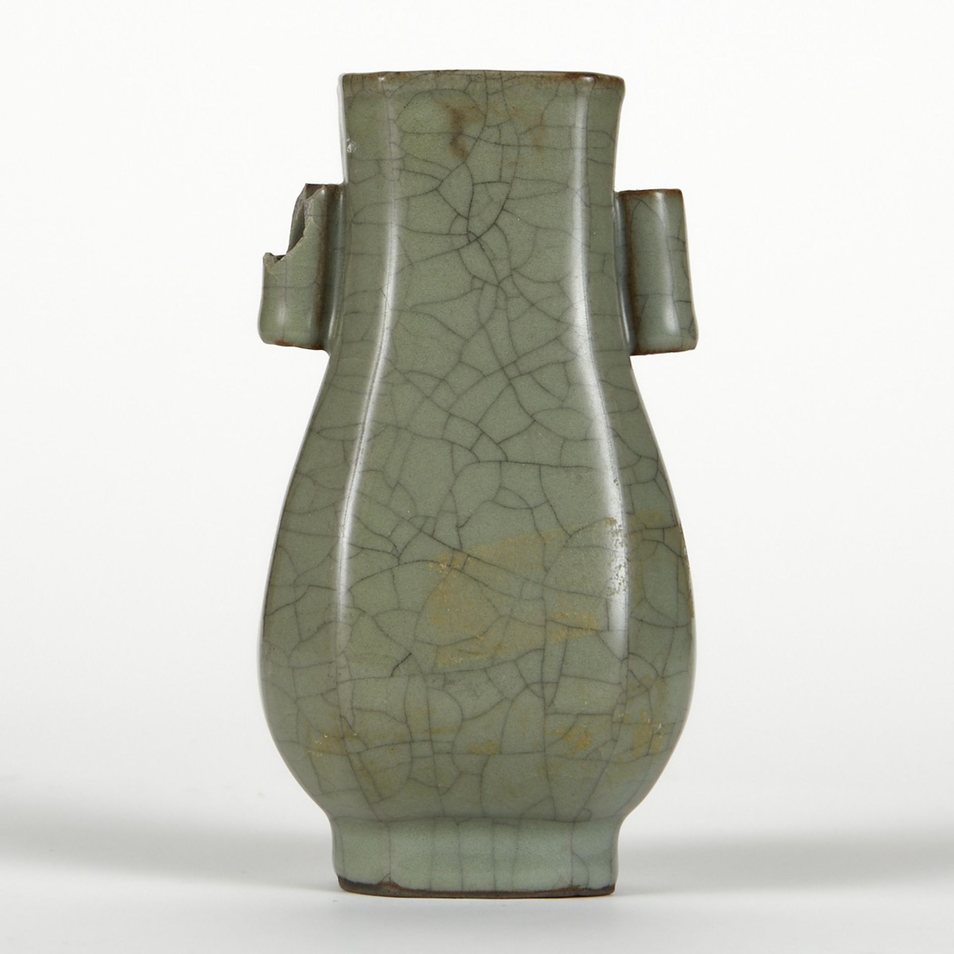 Chinese High Fired Ceramic Crackle Hu Vase - Image 2 of 7