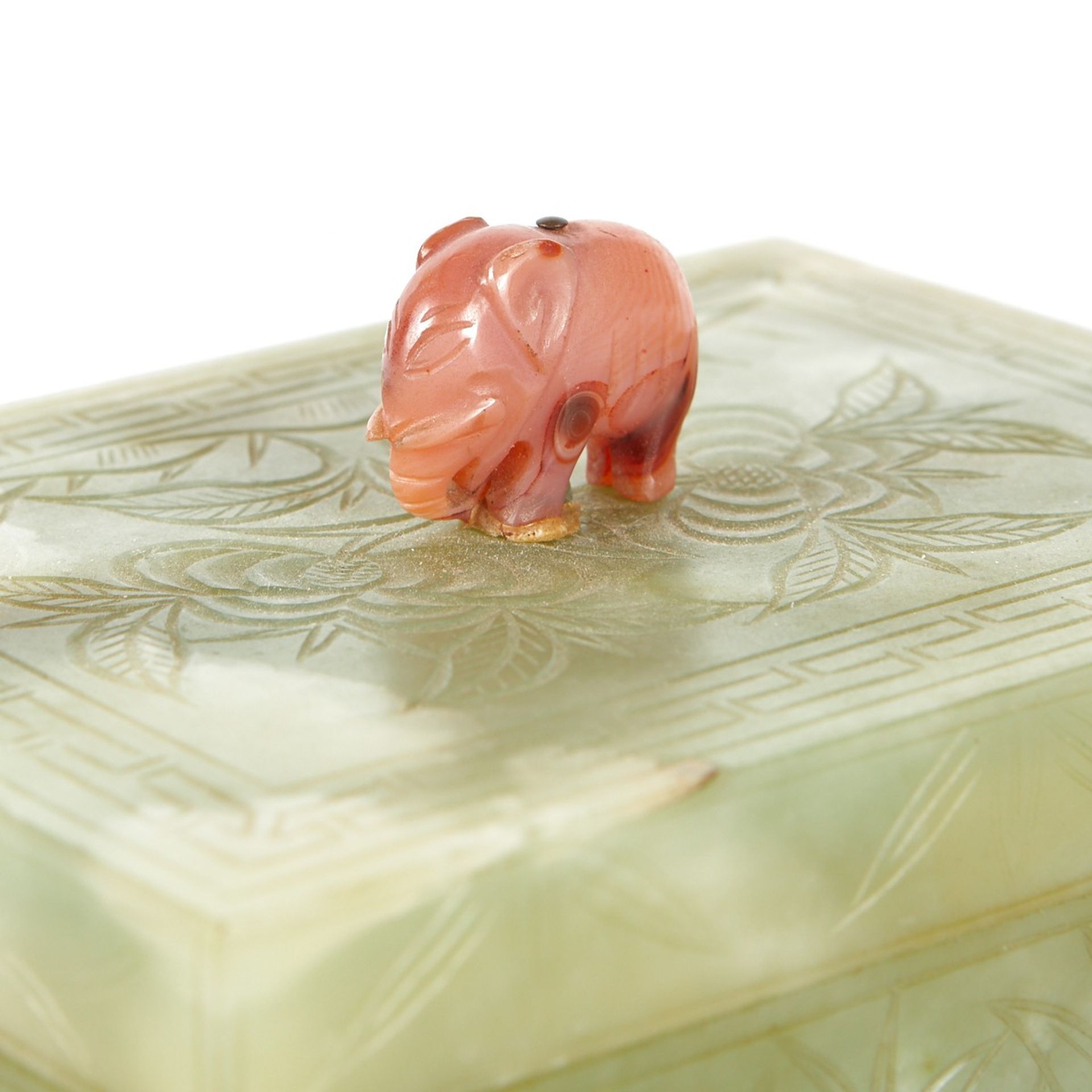 Grp: 3 Small Jade Stone Boxes - Image 11 of 11