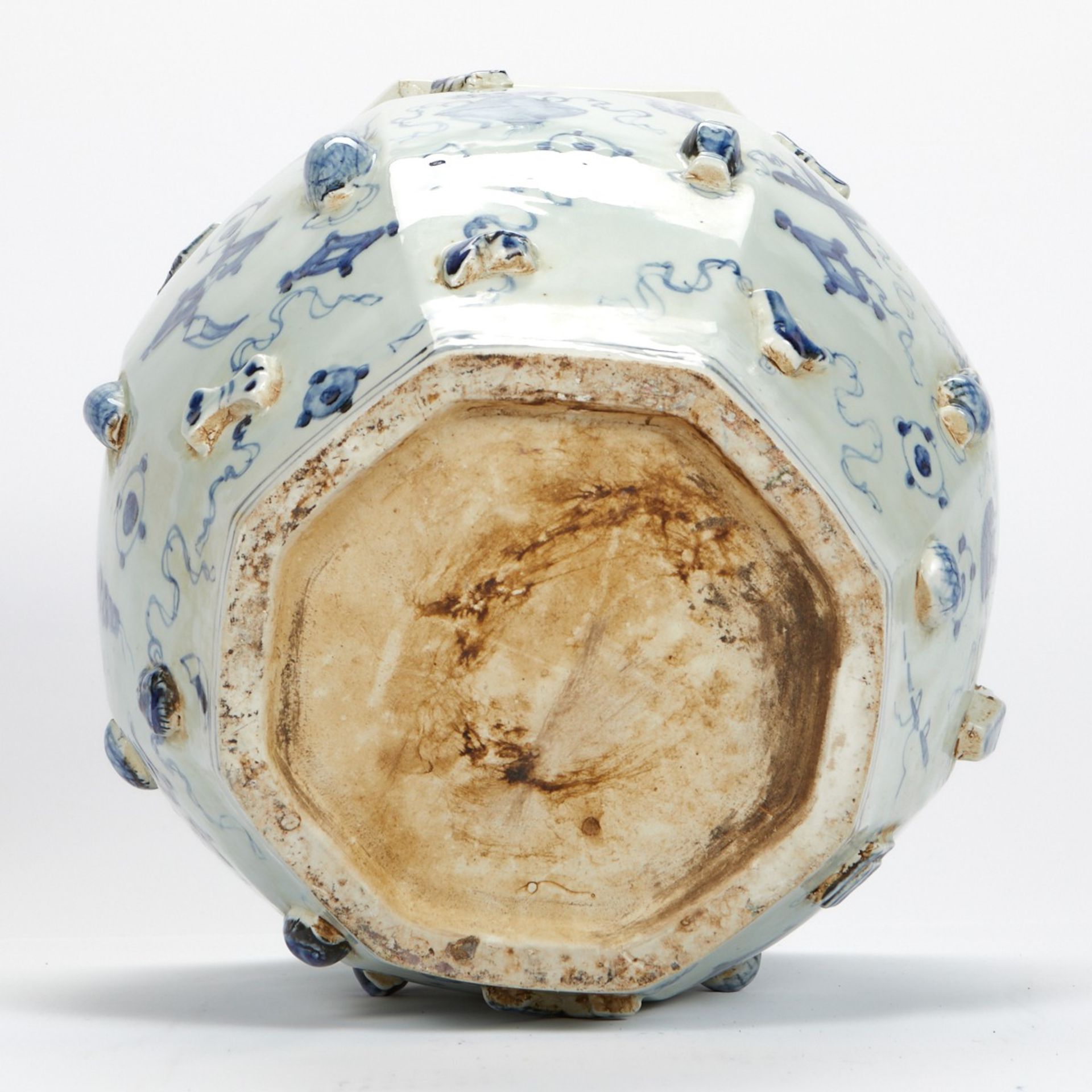 Chinese Porcelain Relief Decorated Planter - Image 9 of 9