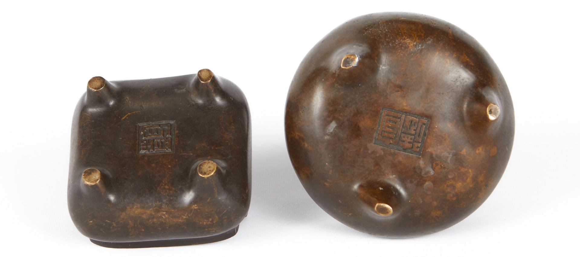 Grp: 2 Chinese Bronze Censers - Image 6 of 8