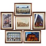 Grp: 6 Photographs of Buildings w/ Dublin Print