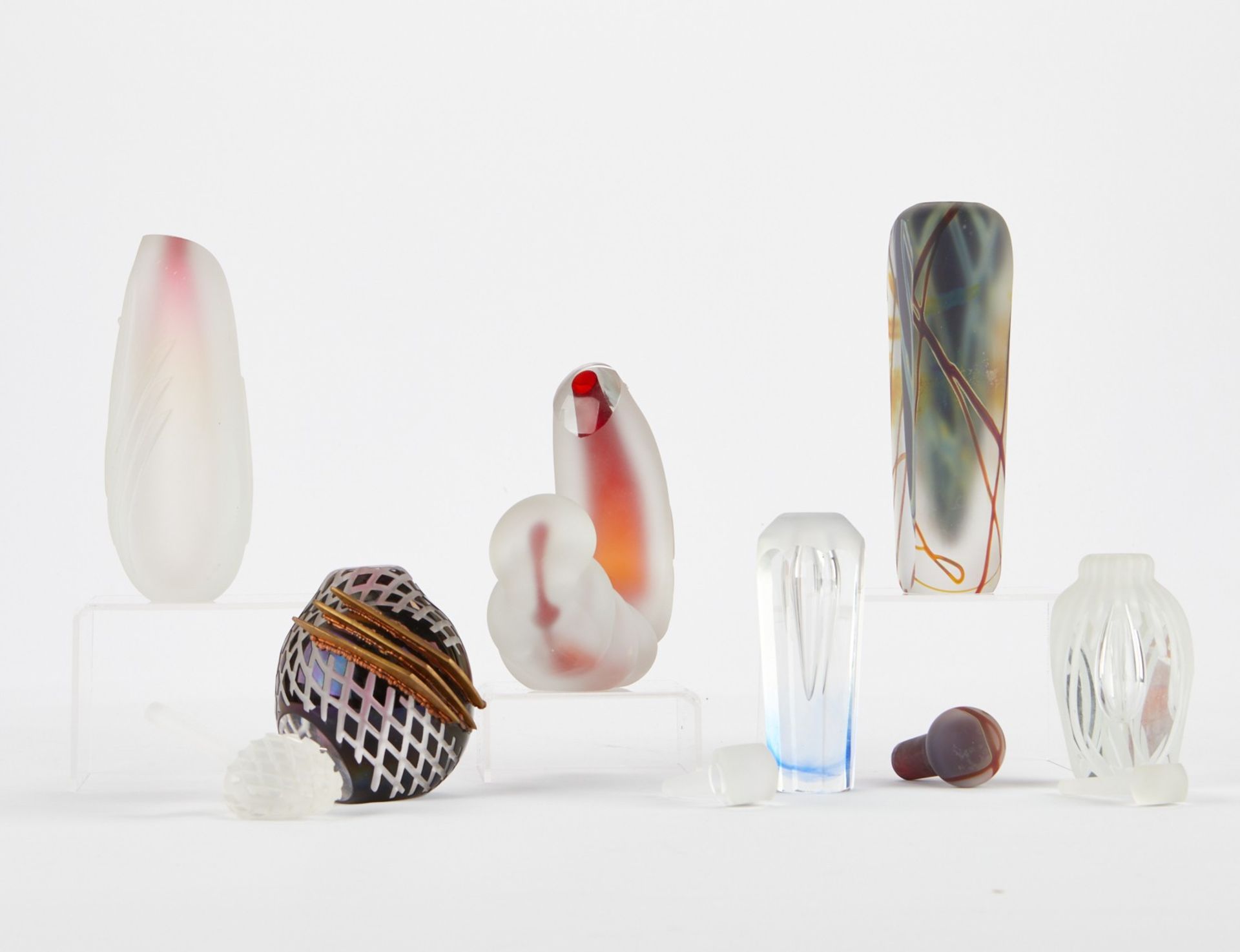 Grp: 6 Andrew Shea Glass Pieces - Bild 2 aus 9