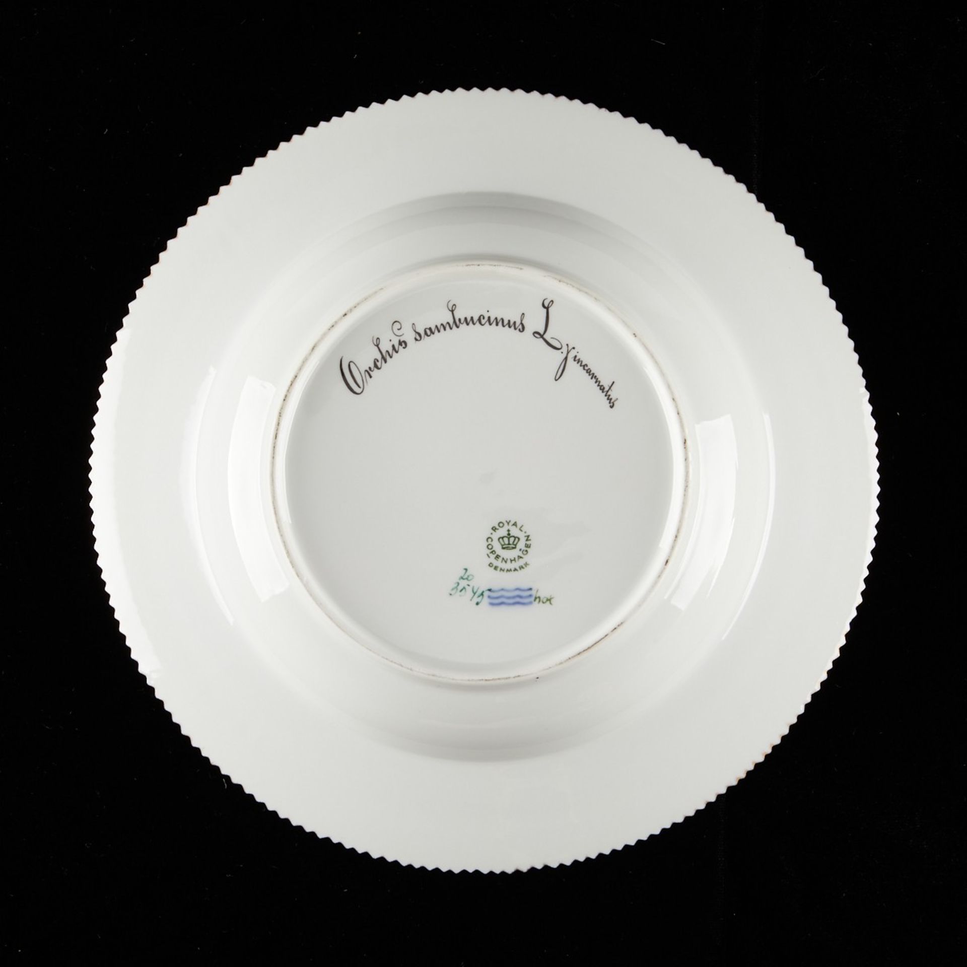 Set: 12 Flora Danica Flat Rim Soup Plates - Bild 6 aus 27