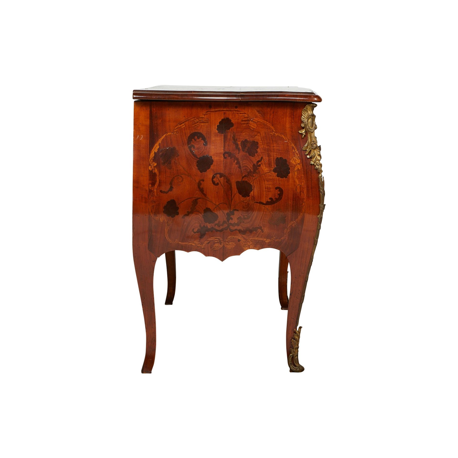 Louis XV Style Marquetry Bombe Commode - Bild 3 aus 12