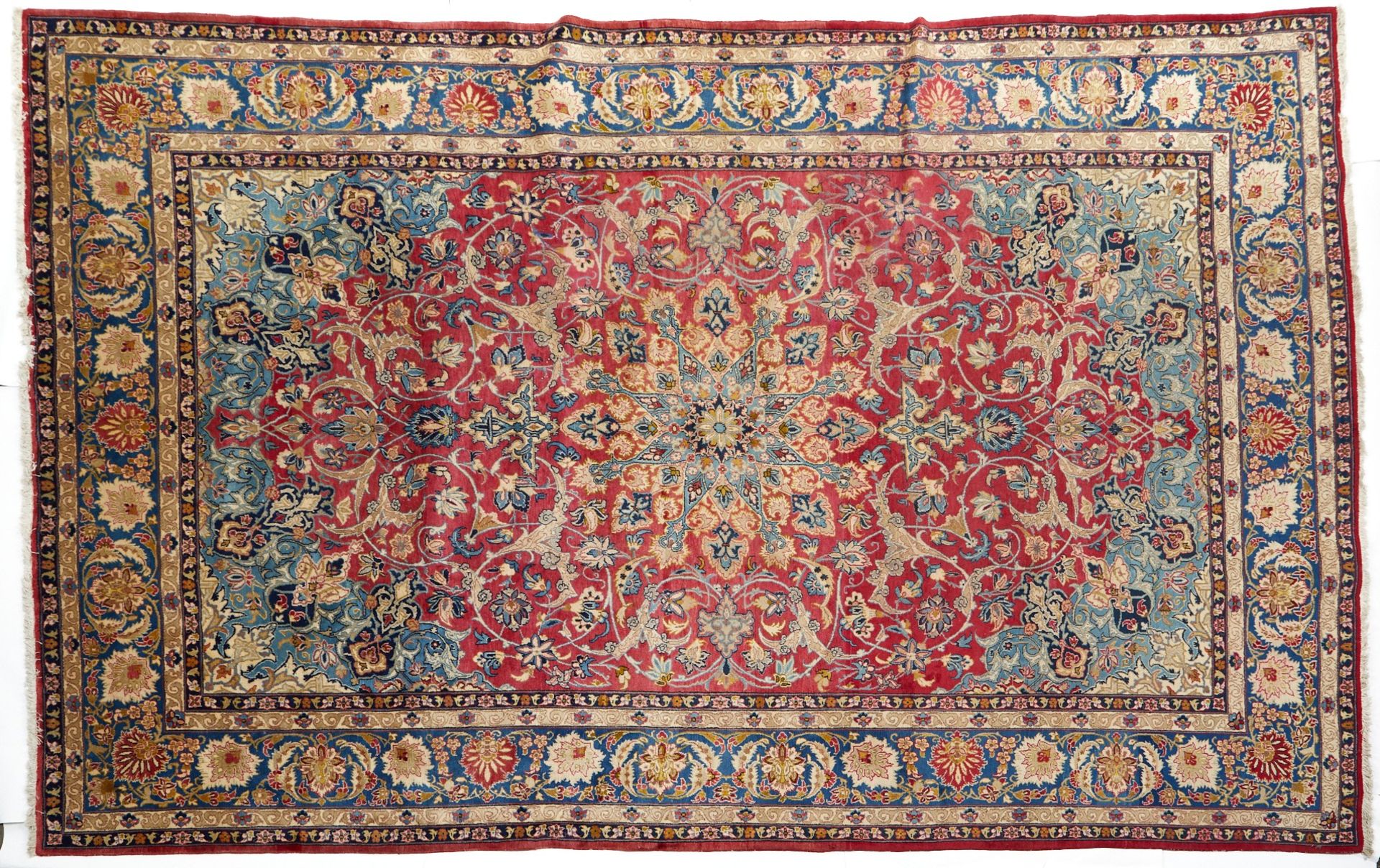 Large Persian Kermin Carpet Rug