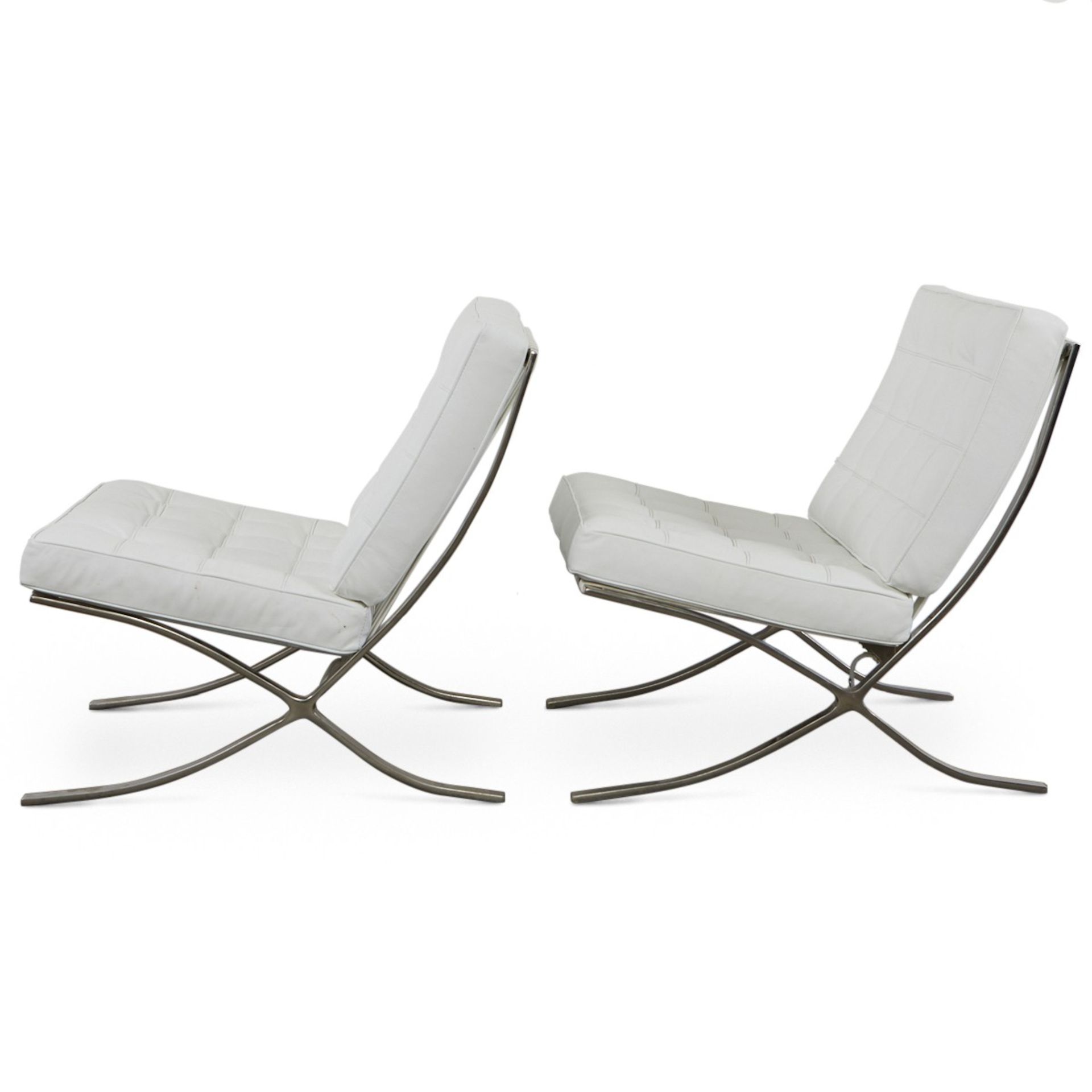 Pr: 2 Mies van der Rohe Style Chairs Modern Classics - Bild 3 aus 7
