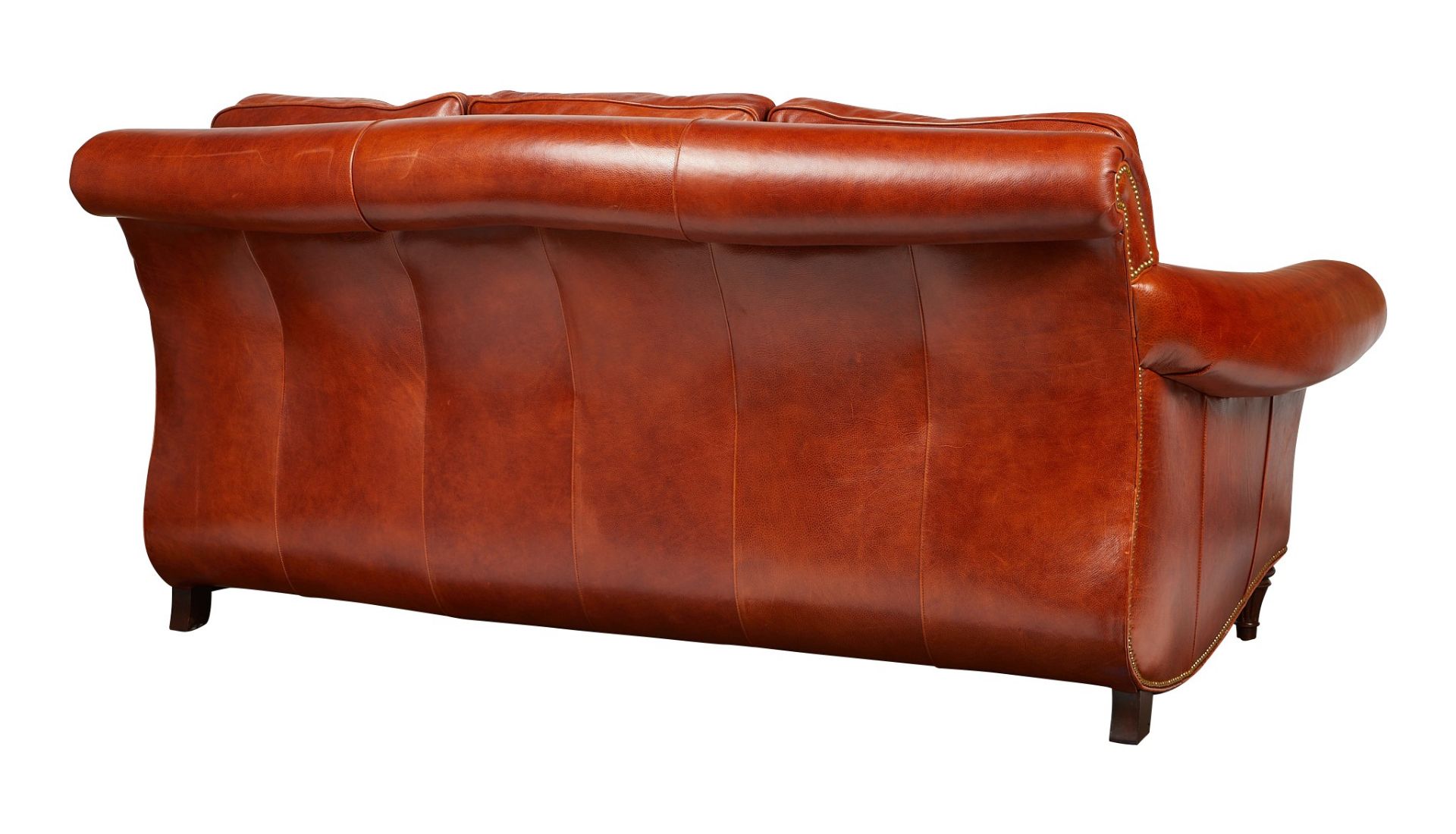 Pr: Hancock & Moore Brown Leather Couches - Bild 3 aus 18