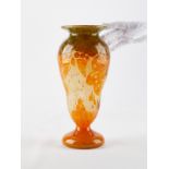 Schneider La Verre Francais Art Deco Cameo Vase