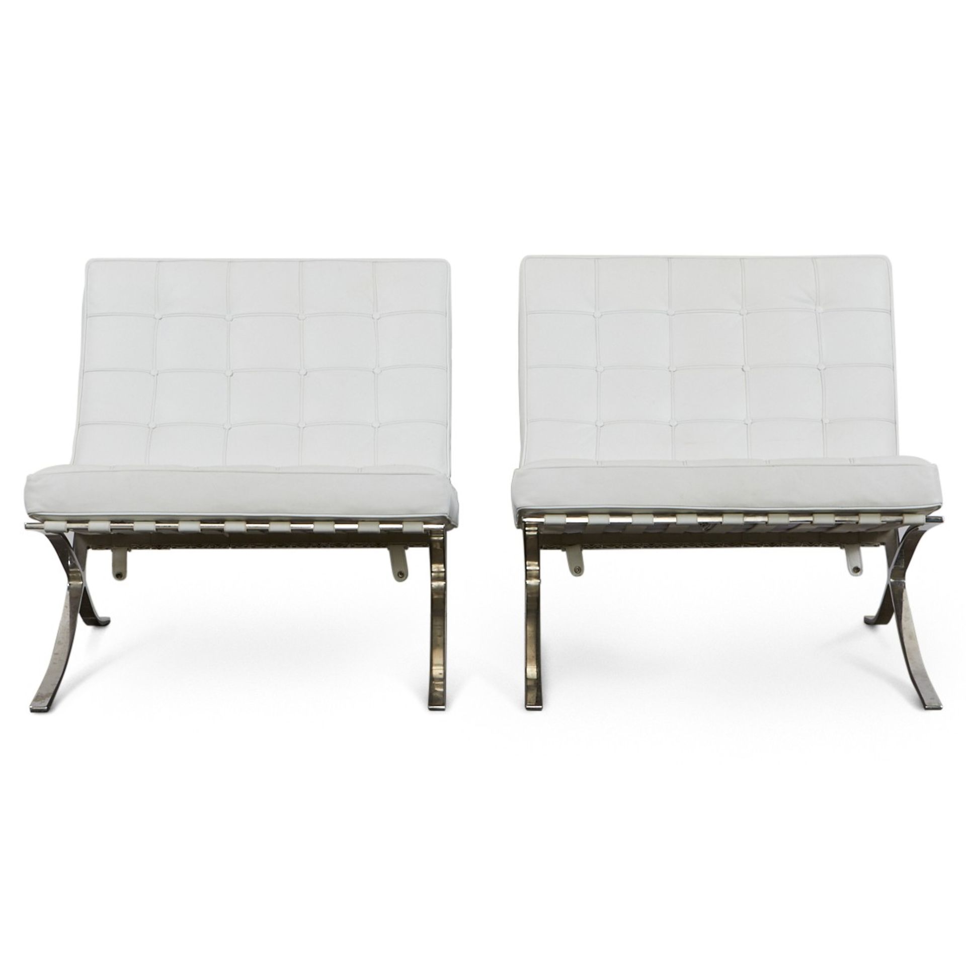 Pr: 2 Mies van der Rohe Style Chairs Modern Classics - Bild 2 aus 7