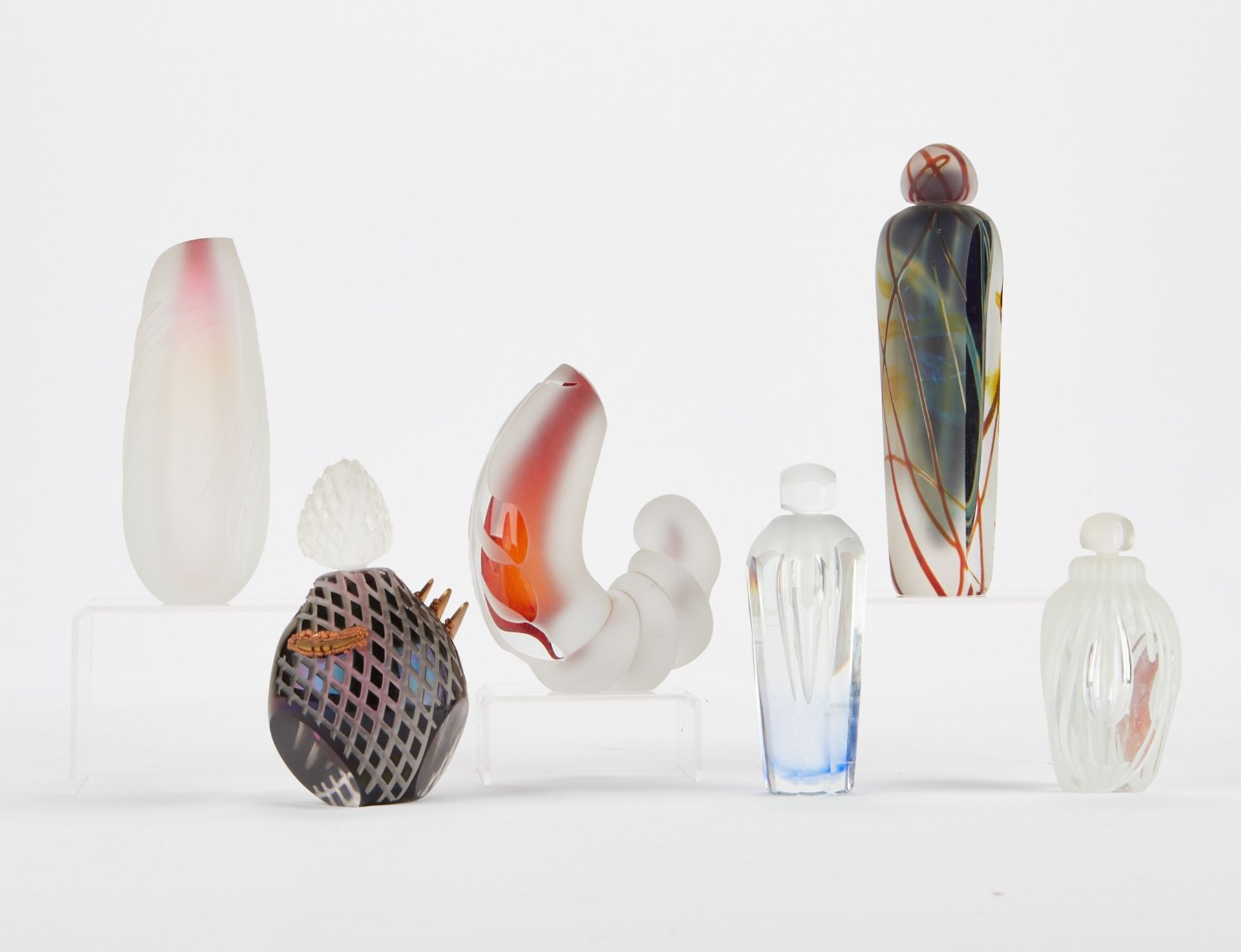 Grp: 6 Andrew Shea Glass Pieces - Bild 4 aus 9